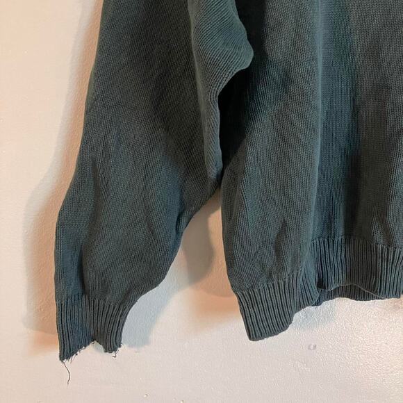 Vintage 90s John Ashford Cotton Collection V-Neck Knitted Sweater‎ - Picture 2 of 4